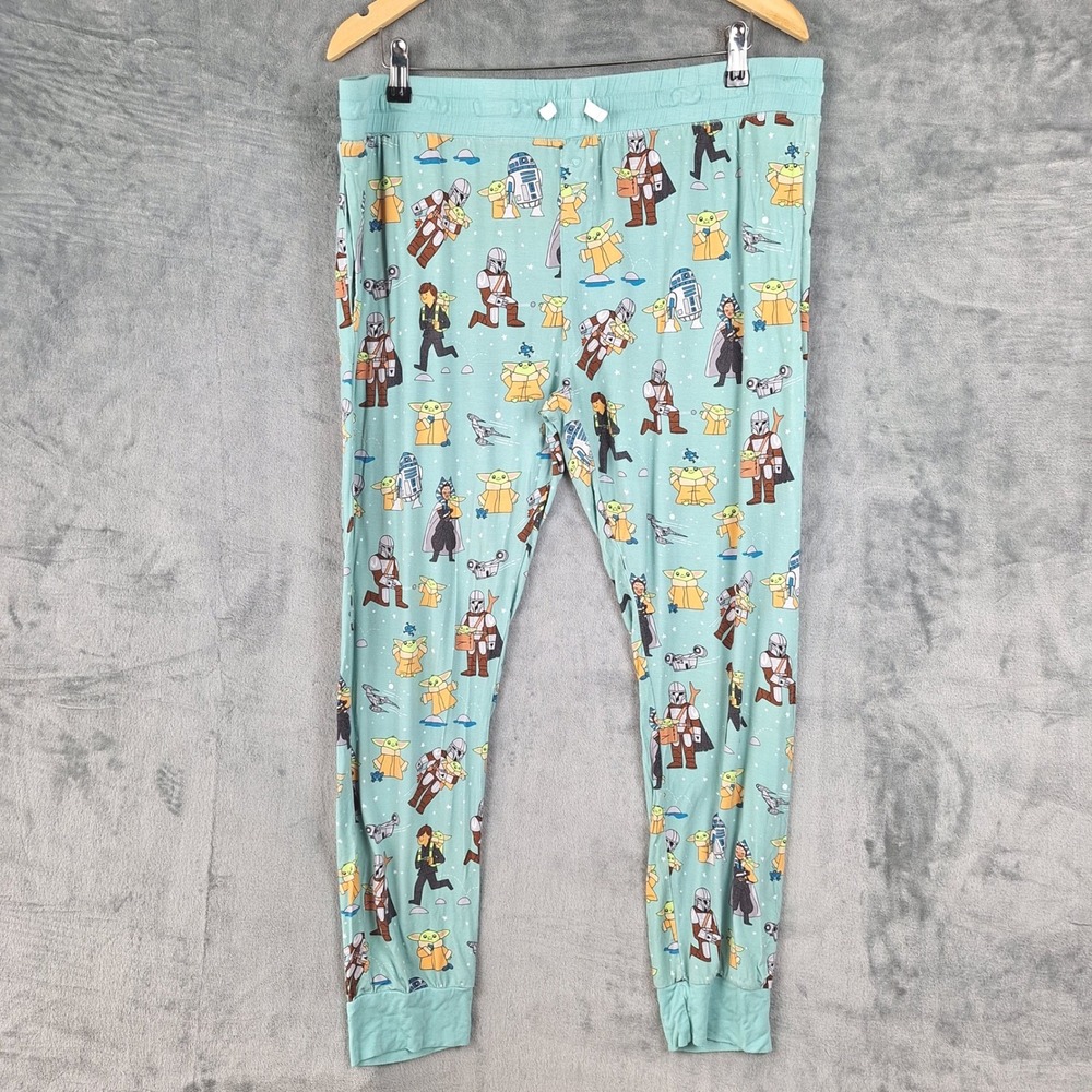 Little Sleepies Pajama Pants Womens XL Star Wars Grogu Bamboo Sleepwear Lounge